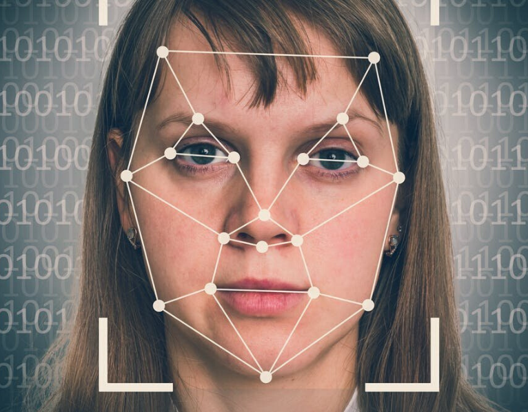 Woman's face overlaid with vector mapping diagram {{brizy_dc_image_alt imageSrc=